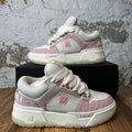 Amiri MA-1 Pink Paisley White Cream Sneaker Sz 7 (40)