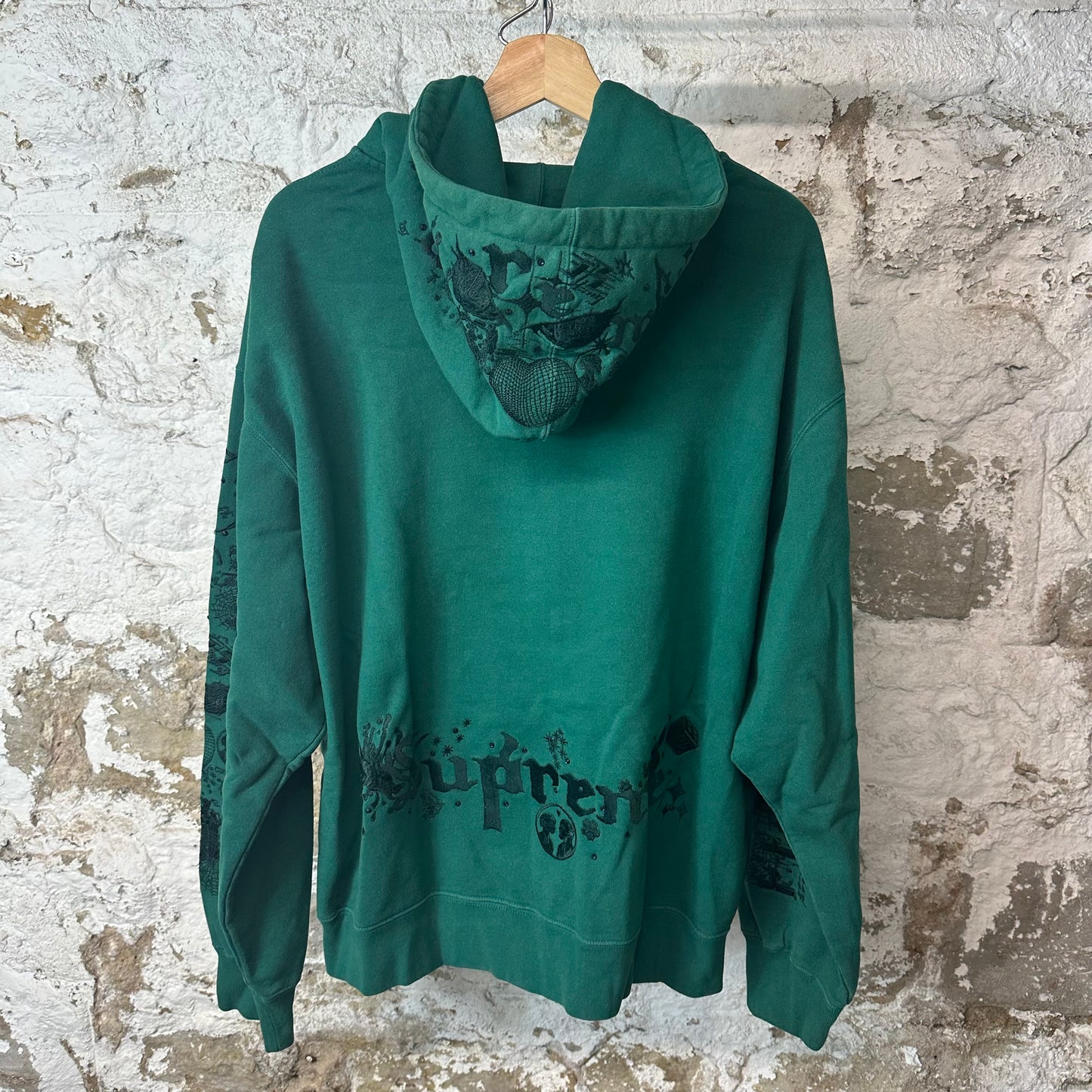 Supreme AOI Green Zip Up Hoodie Sz L