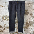 Louis Vuitton Dark Grey Monogram Denim Jeans Sz 38