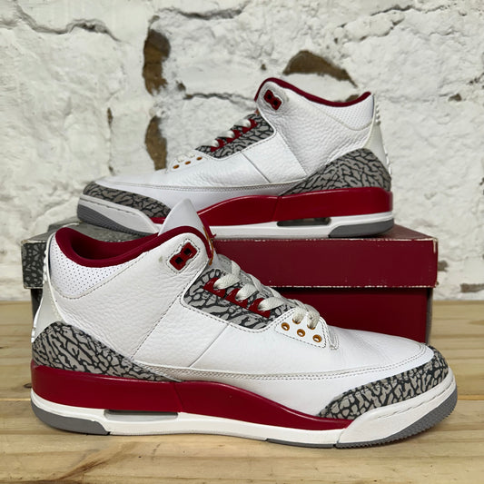 Air Jordan 3 Cardinal Sz 12