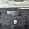 Amiri Plain Black Denim Jeans Sz 28