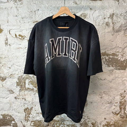 Amiri Stitched Spellout Vintage T-shirt Black Sz M
