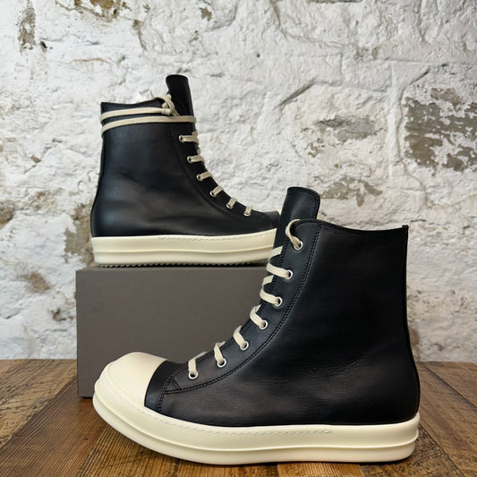 Rick Owens High Black Milk Porterville Sneaker Sz 12 (45) DS