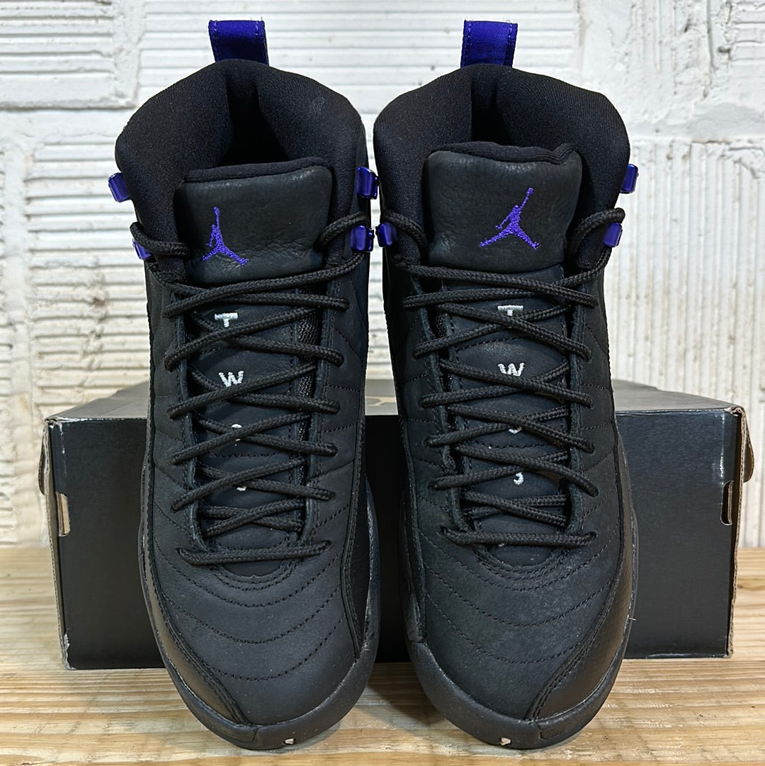 Air Jordan 12 Black Dark Concord Sz 5Y