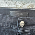 Amiri Playboy Print Black Denim Jeans Sz 34