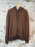 Louis Vuitton Brown Monogram Track Hoodie Sz XL