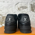 Louis Vuitton Triple Black Trainer Sneaker Sz 7.5 (6LV)