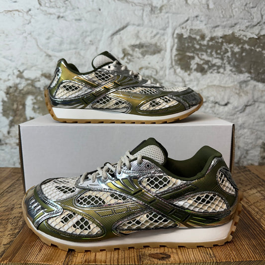 Bottega Veneta Mud Orbit Silver Sneaker Sz 10 (43)