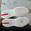 Prada Americas Cup Grey Patent White Sneaker Sz 11