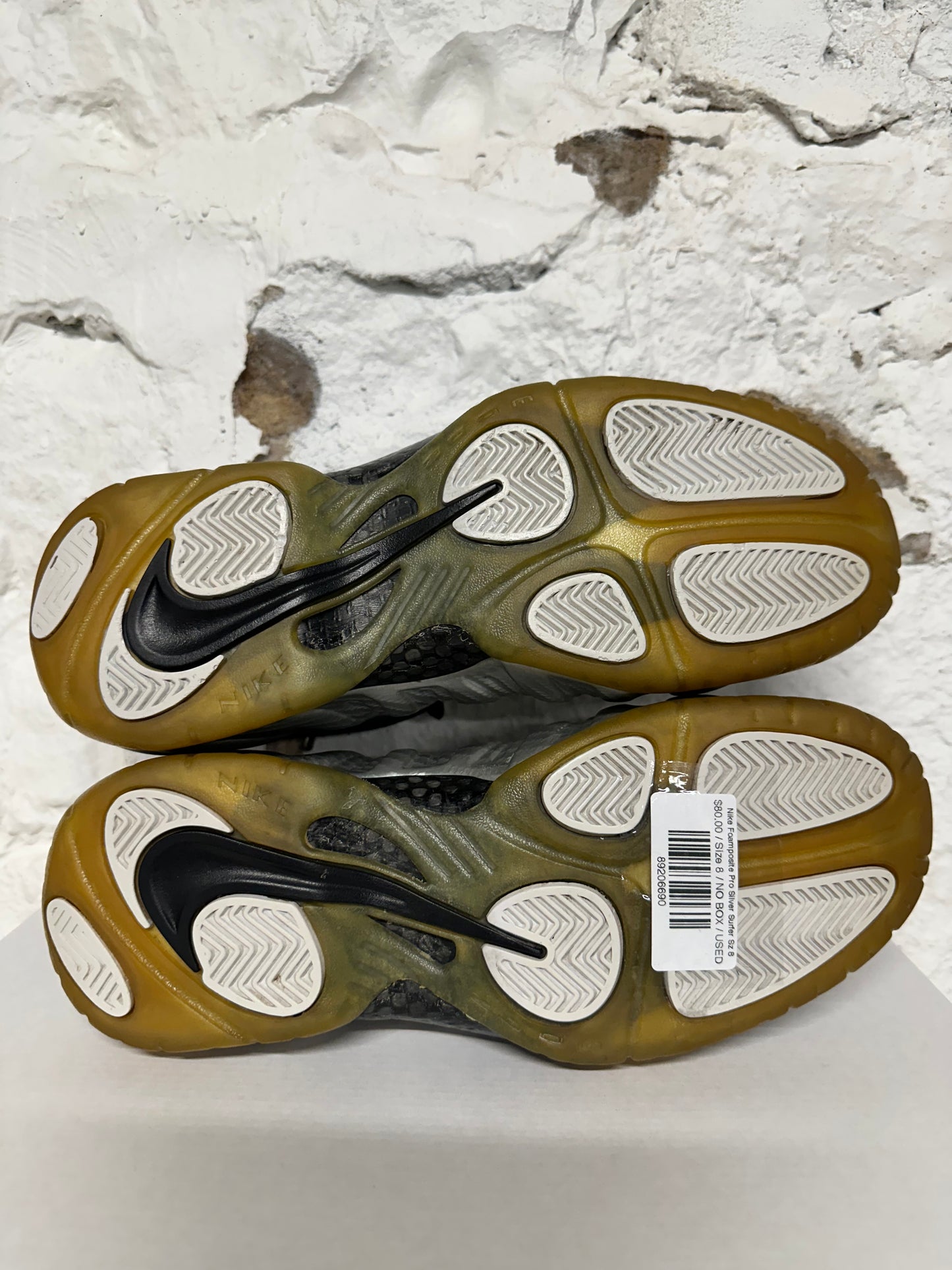 Nike Air Foamposite Pro Silver Surfer Sz 8