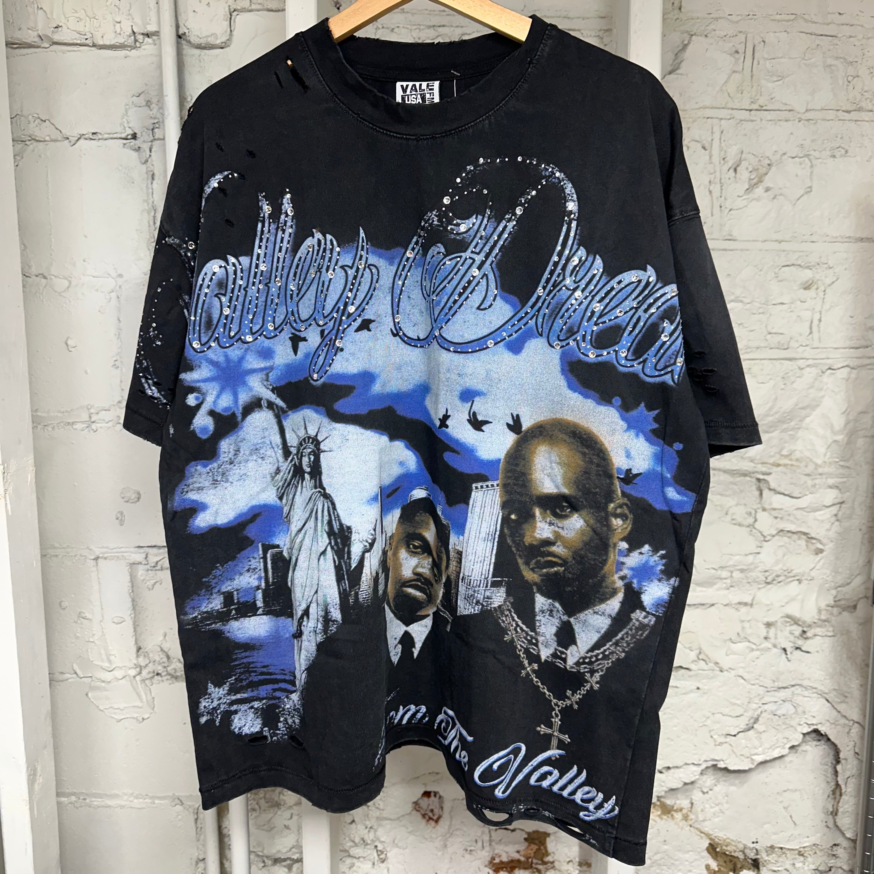 Vale Forever Godfather Black Bling Tee Sz L