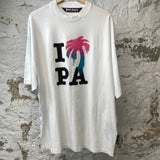Palm Angels I Palm T-shirt White Sz L