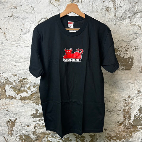 Supreme Devil Cat Black T-shirt Sz M DS