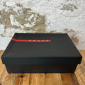 Prada Americas Cup Red Patent Gray White Sneaker Sz 10.5