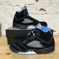 Air Jordan 5 Black University Blue Sz 13