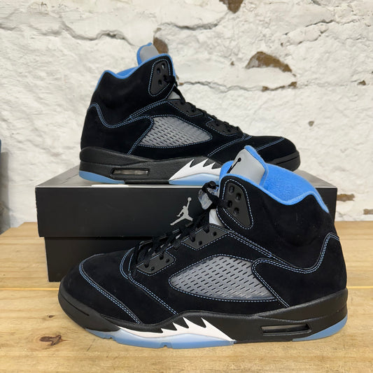 Air Jordan 5 Black University Blue Sz 13