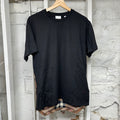 Burberry Back Plaid Black T-Shirt Sz XXS
