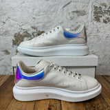 Alexander Mcqueen Iridescent Tab White Sneaker Sz 11 (44) No Box