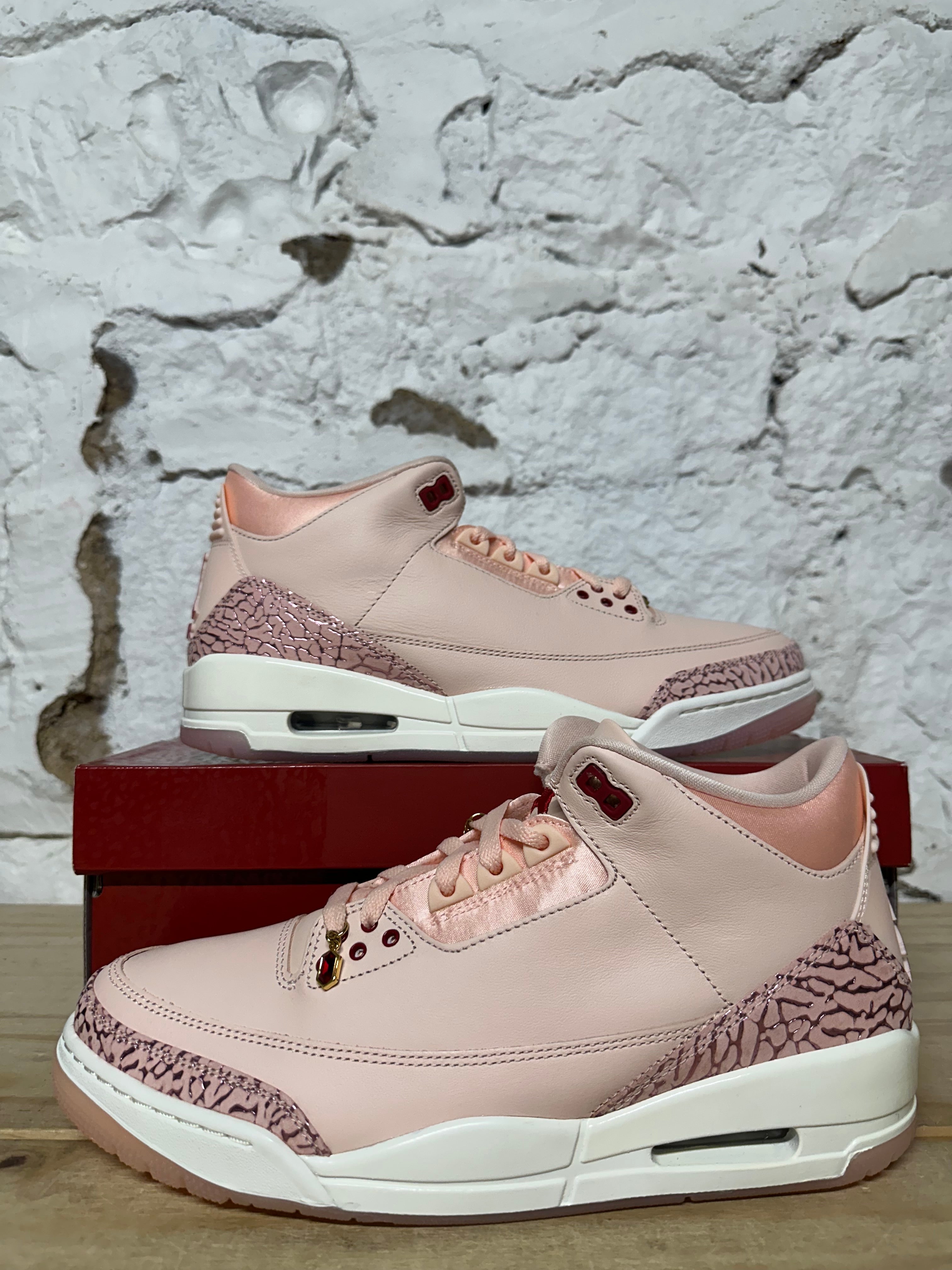 Air Jordan 3 Valentines Day Treat Yourself Sz 10.5 (12W) DS