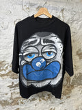 Billionaire Bloo Frown Black  T-shirt