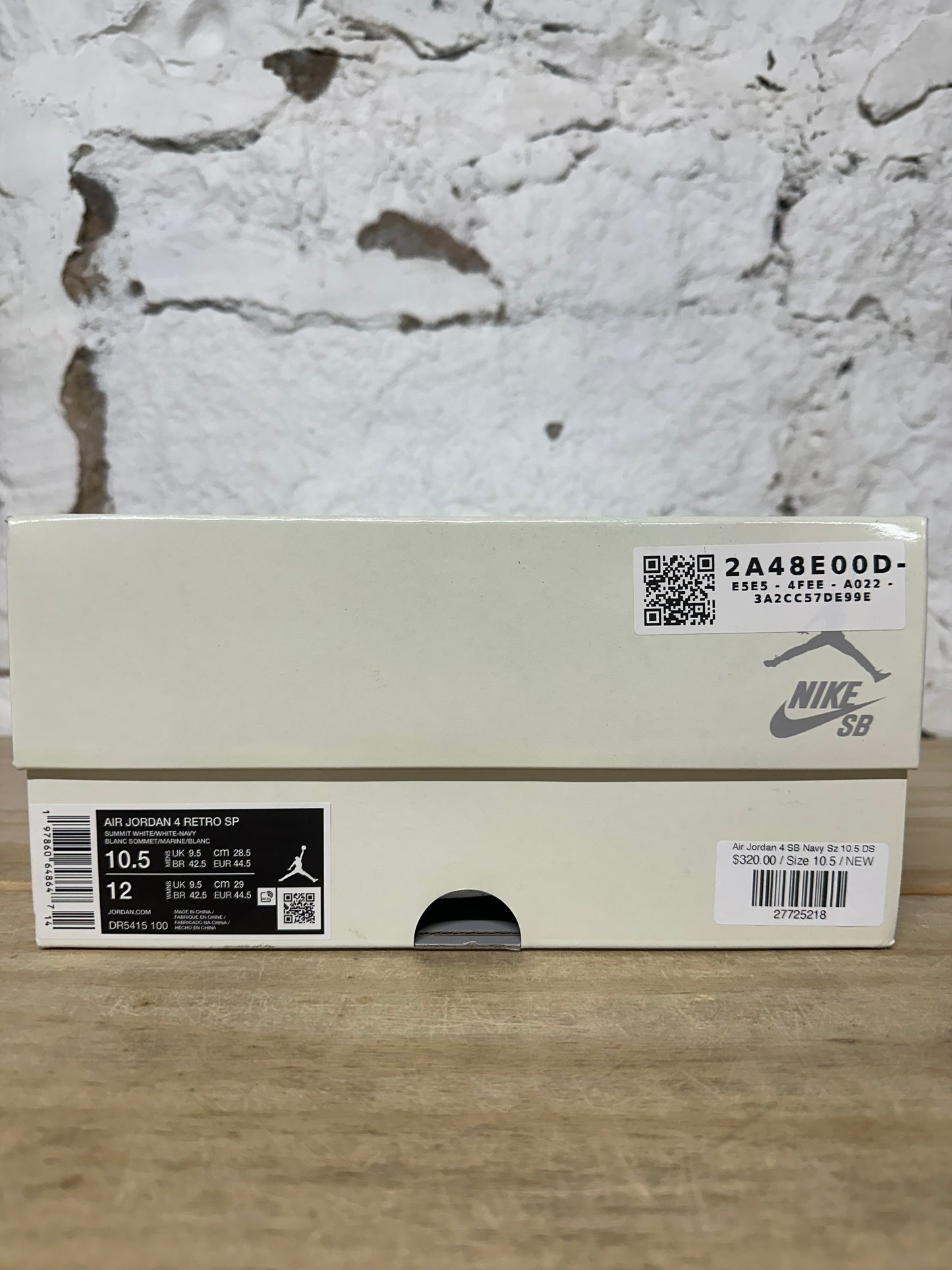 Air Jordan 4 SB Navy Sz 10.5 DS