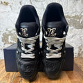Louis Vuitton Triple Black Trainer Sneaker Sz 11.5 (10LV)