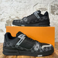 Louis Vuitton Graphite Damier Black Trainer Sneaker Sz 14.5 (13LV)