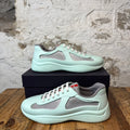 Prada Americas Cup Mint Green Rubber Sneaker Sz 12 (45) DS