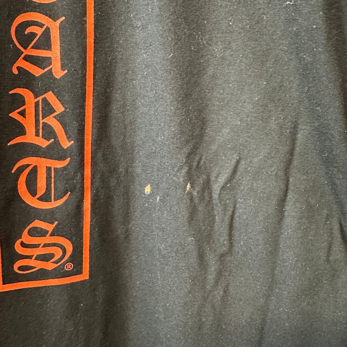 Chrome Hearts Gradient T Logo L/s Black Sz XL (Bleach Stains)