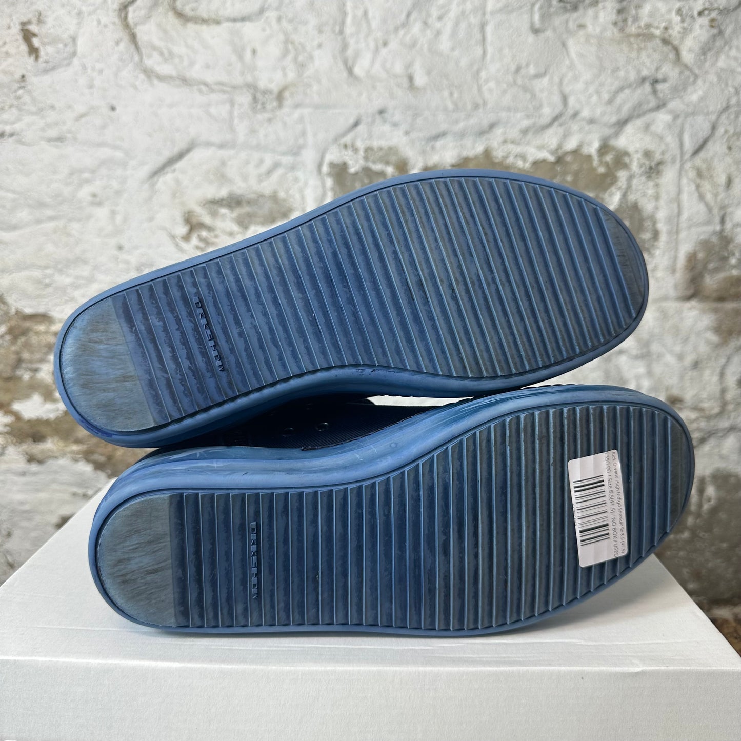 Rick Owens High Indigo Sneaker Sz 8.5 (41.5)