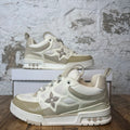Louis Vuitton Beige Cream Skate Sneaker Sz 8 (6.5LV)