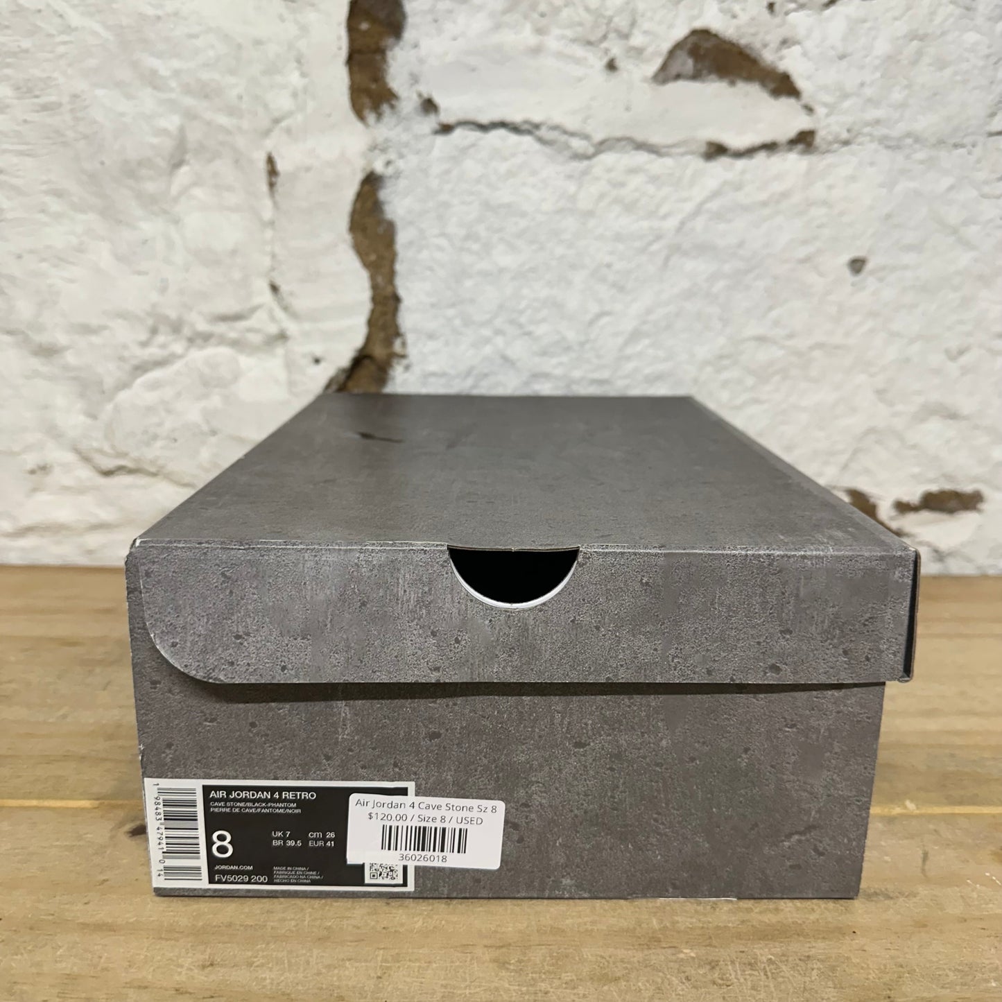 Air Jordan 4 Cave Stone Sz 8