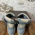 Rick Owens High Geobasket Pale Blue Milk Sneaker Sz 4.5 (36)