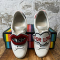 Gucci Blind For Love White Ace Sneaker Sz 7