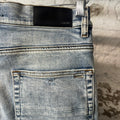 Amiri MX1 Tie Dye Washed Blue Denim Jeans Sz 31
