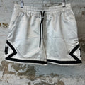 Amiri Black AM White Black Satin Shorts Sz L