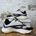 Dior B22 White Black Purple Sneaker Sz 10 (43) No Box