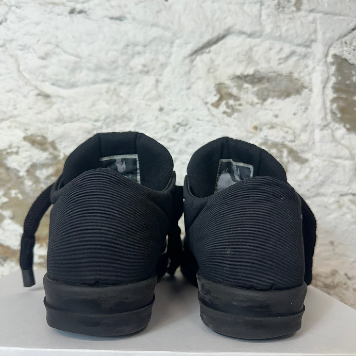 Rick Owens Jumbo Lace Puffer Triple Black Sneaker Sz 9 (42)