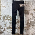 Amiri Art Patch Black Denim Jeans Sz 30