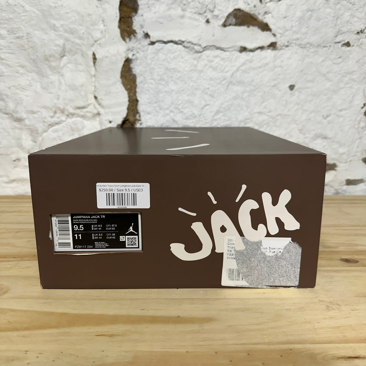Jordan Jumpman Jack Travis Scott Dark Mocha Sz 9.5
