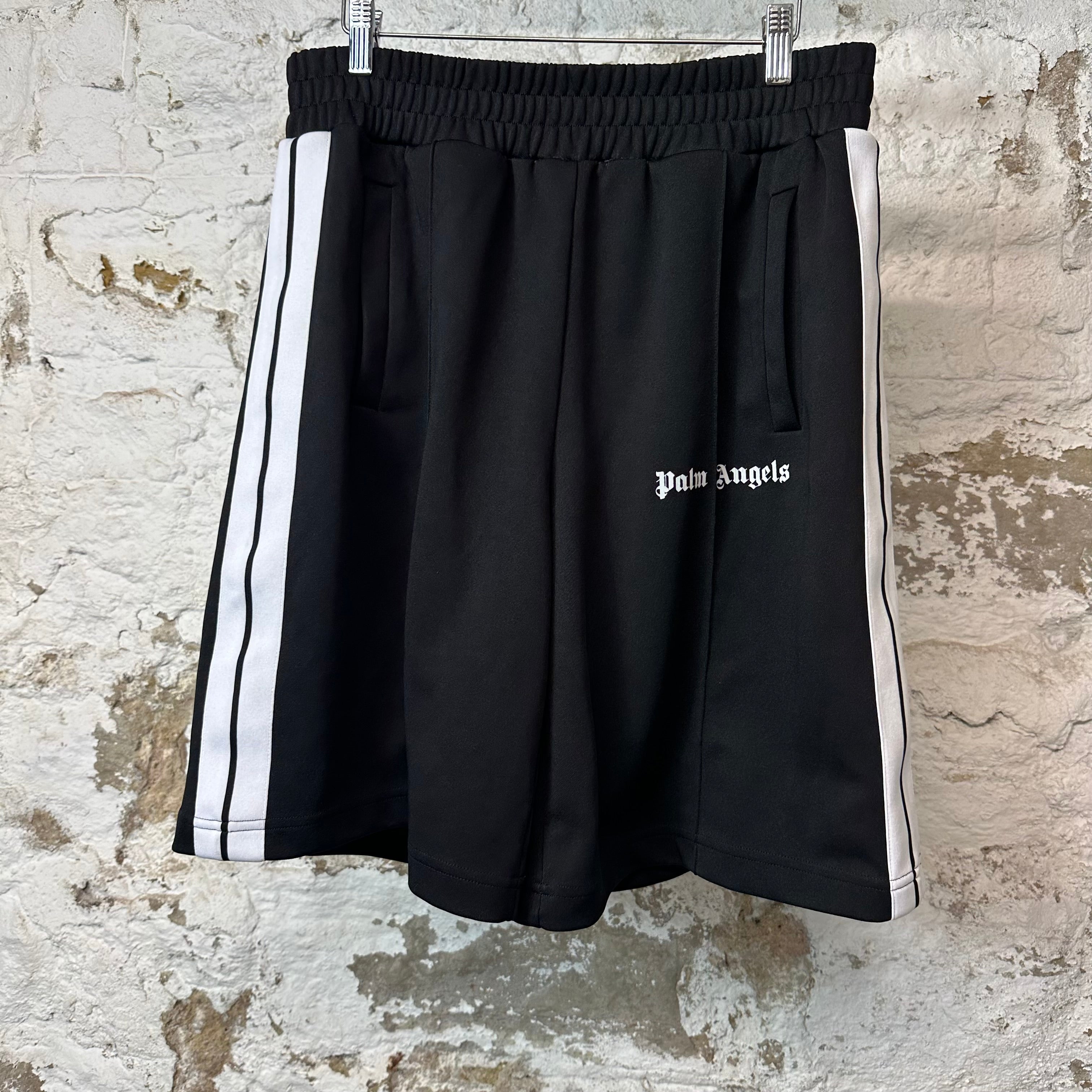 Palm Angles Black Track Shorts Sz L