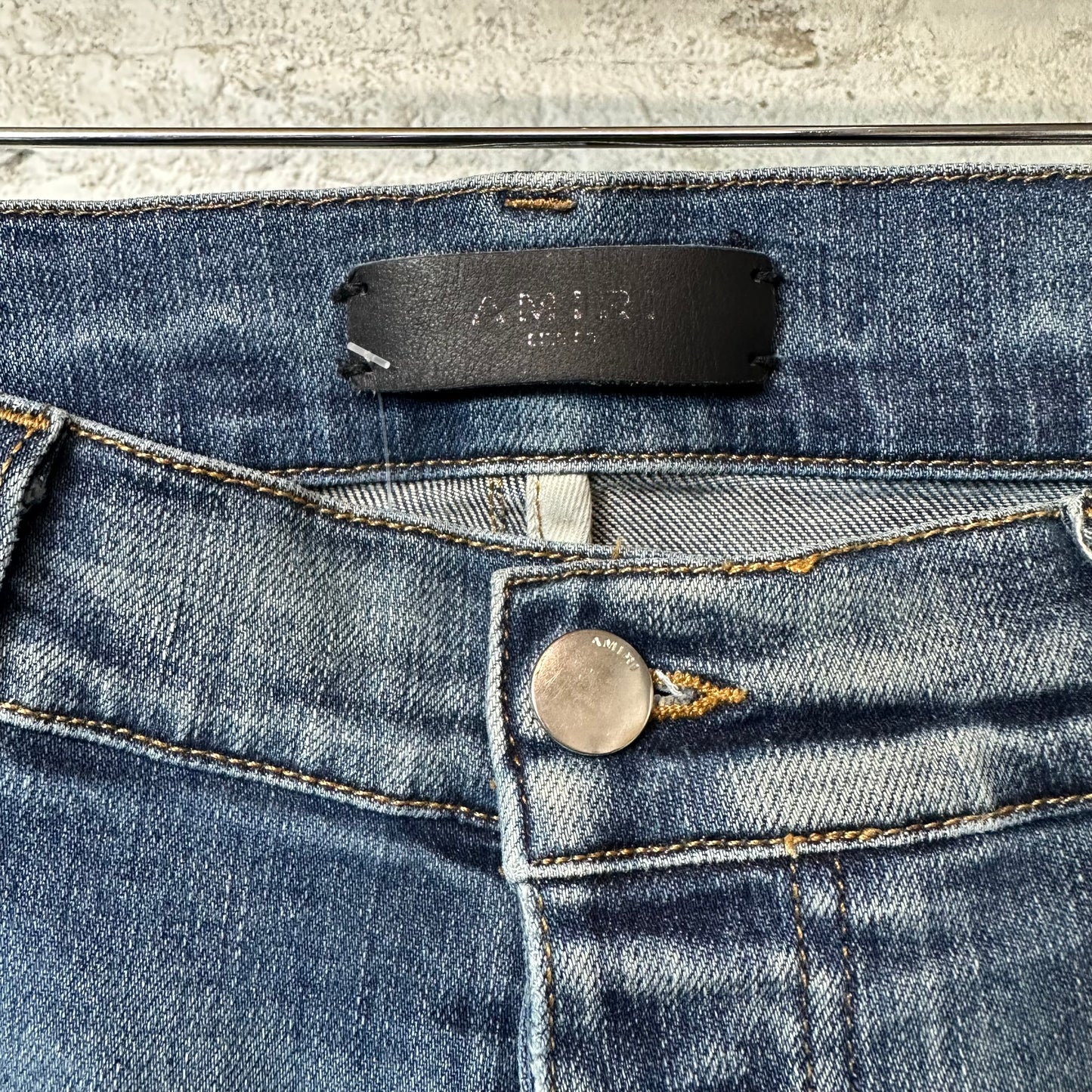 Amiri Plain Dark Blue Denim Jeans Sz 38