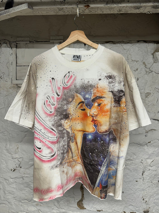 Vale Superman Kiss T-shirt White Sz M