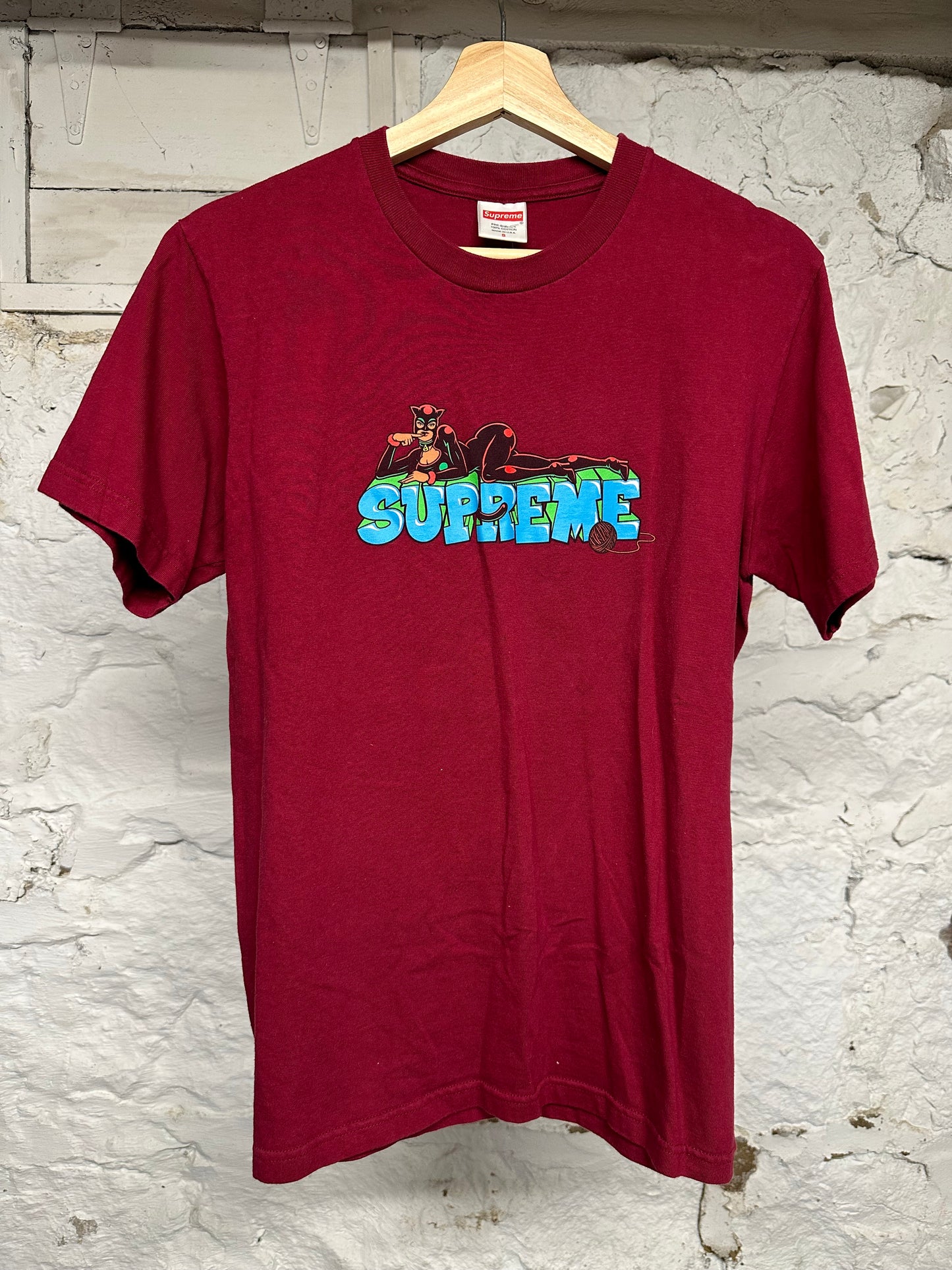 Supreme Cat Woman Red T-Shirt Sz S