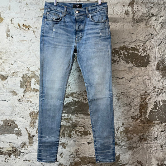 Amiri Plain Blue Denim Jeans Sz 32