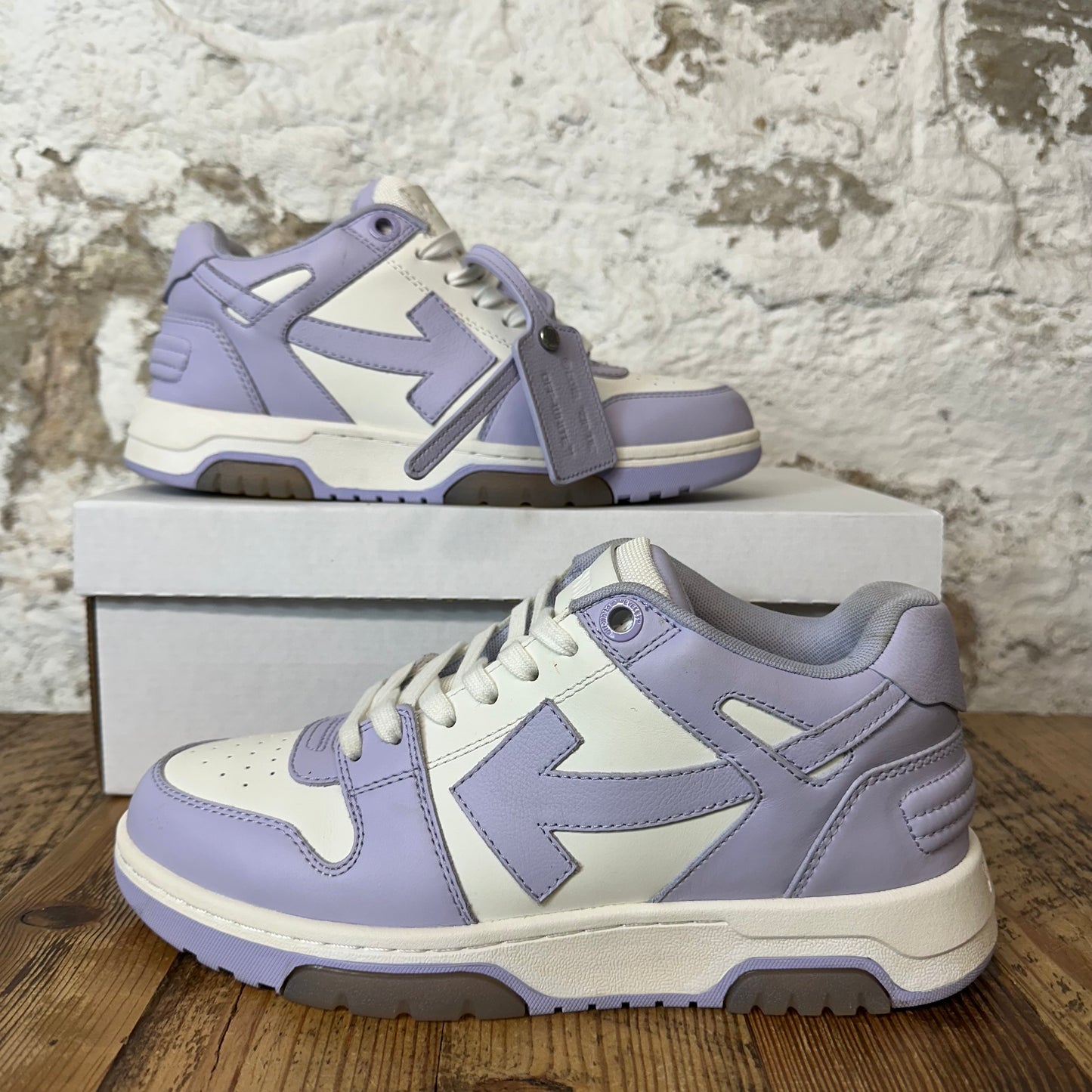 Off-White Out Of Office Lavender White Sneaker Sz 7 (40)