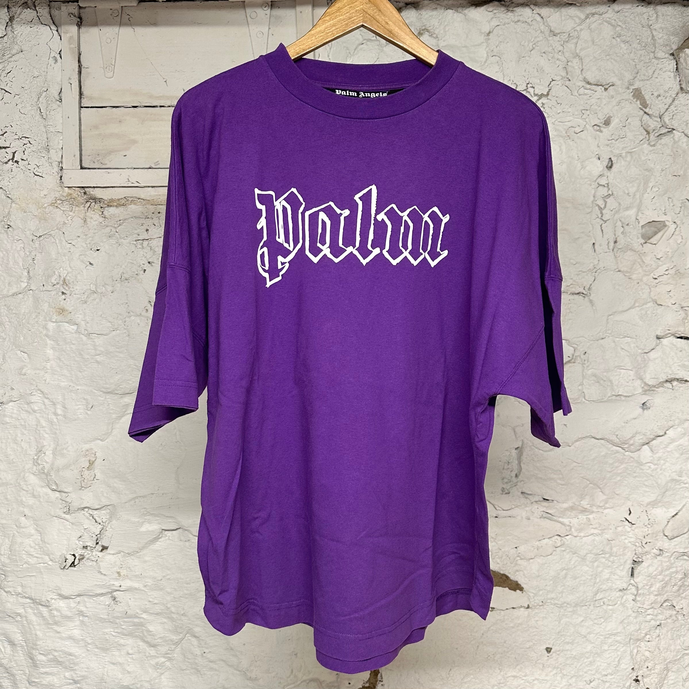 Palm Angels Purple T-Shirt Sz S