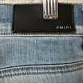 Amiri MX2 Multicolor Flannel Blue Denim Jeans Sz 31