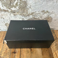 Chanel Silver CC Triple Black Trainer Sneaker Sz 8 (41)
