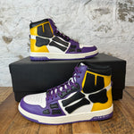 Amiri Black Skeleton Lakers High Sneaker Sz 9 (42) DS